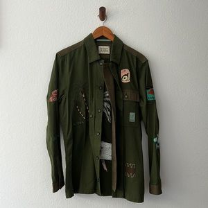 Scotch and Soda Men’s Embroidered Worker Shirt